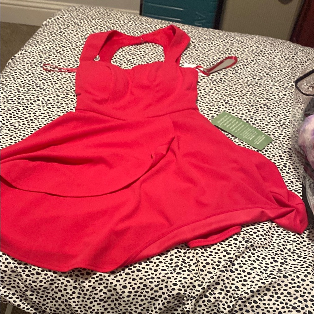 My Michelle Red Midi Dress